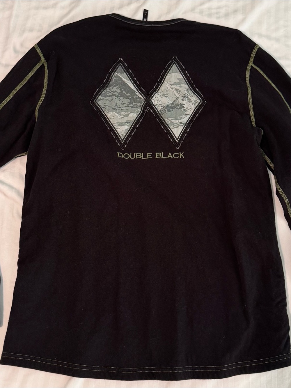 Alp N Rock Double Black Men’s Black Long-Sleeve Graphic Shirt